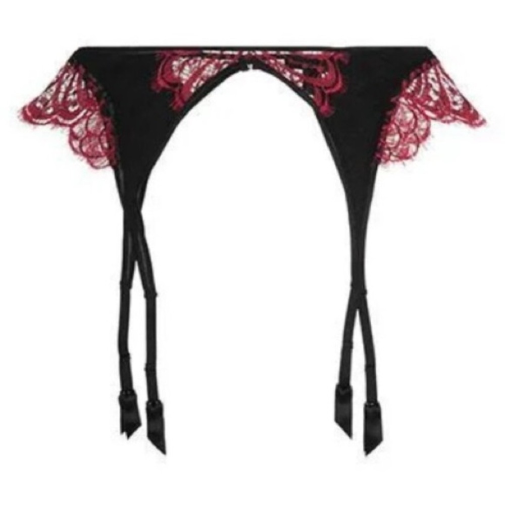 New! Kiki De Montparnasse Black Lace Garter Size Small 25013